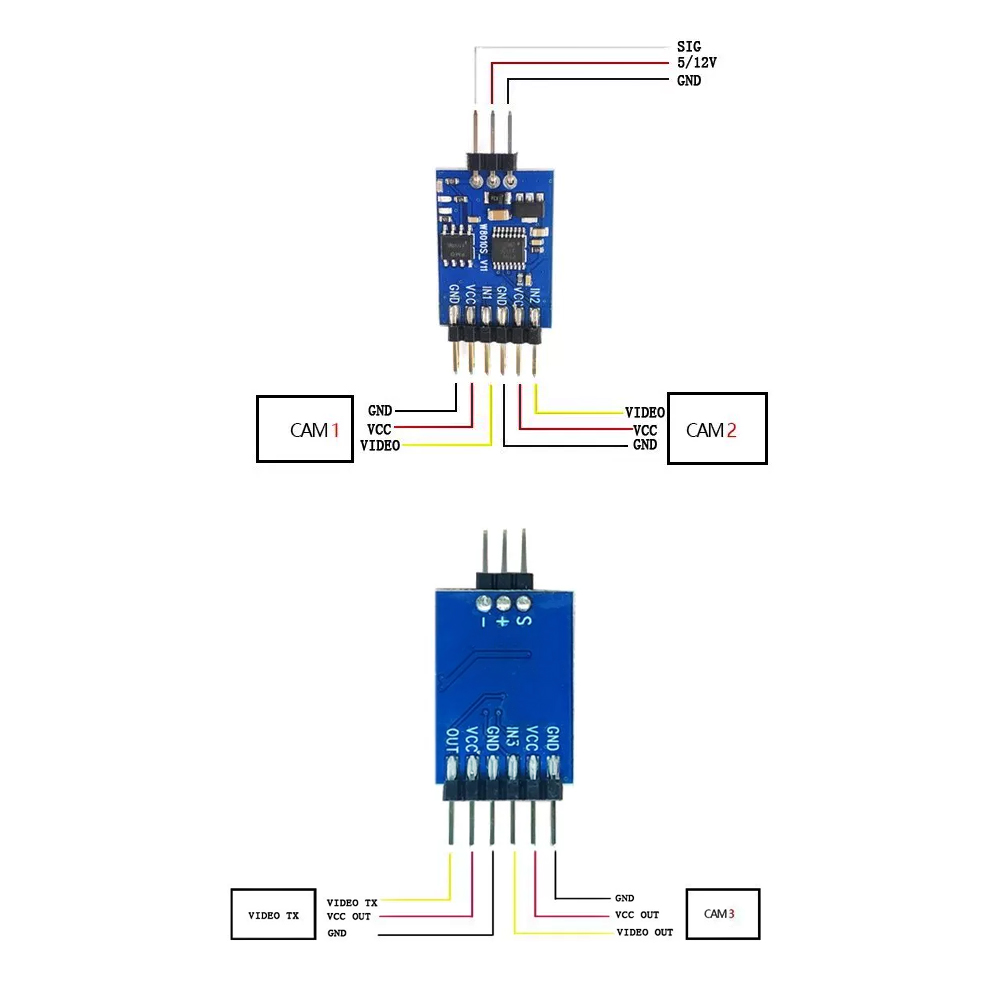 Module de commutation vidéo 5. - Fpv Drone Receiver avis et prix