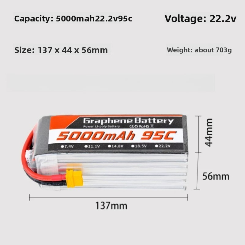 Batterie Lipo au graphène 5000 - Fpv Drone Battery avis et prix